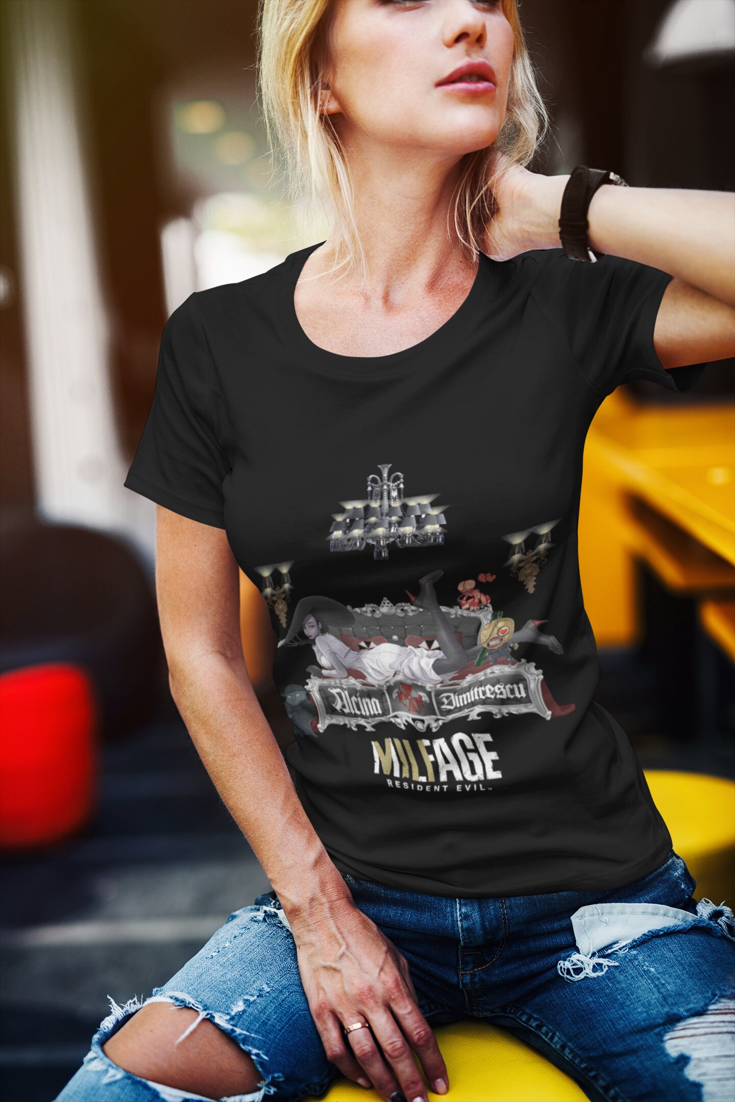 Lady Dimitrescu MILF Next Level T Shirt 