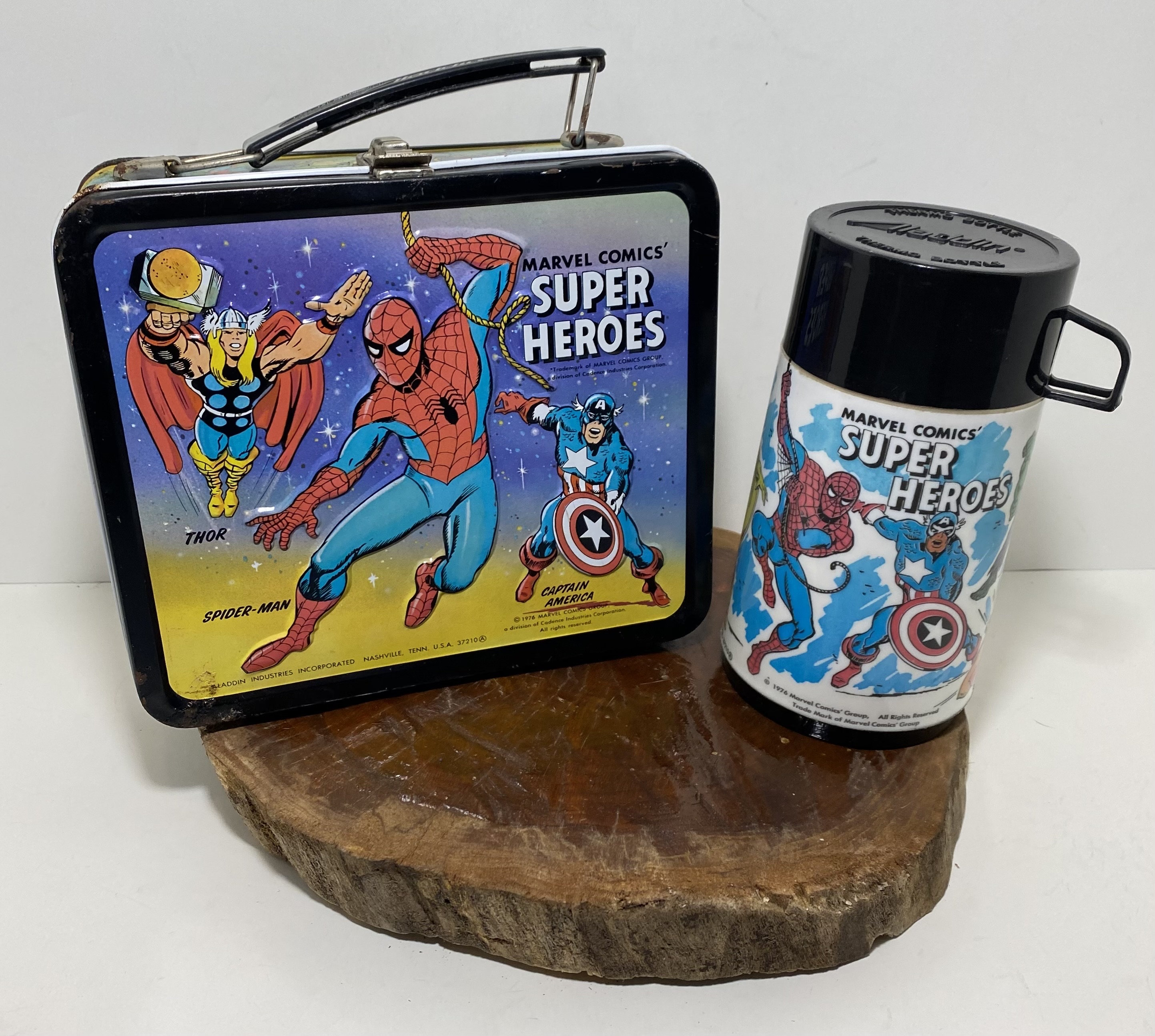1976 Marvel Comics' Superheroes Lunchbox & Thermos - Etsy