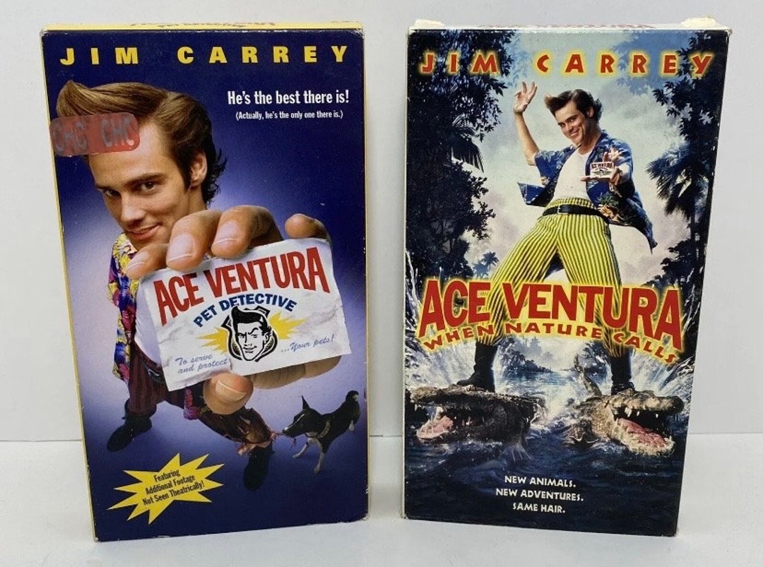 Ace Ventura: Pet Detective & When Nature Calls VHS - Etsy