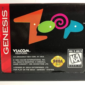 Sega Genesis "Zoop" Game