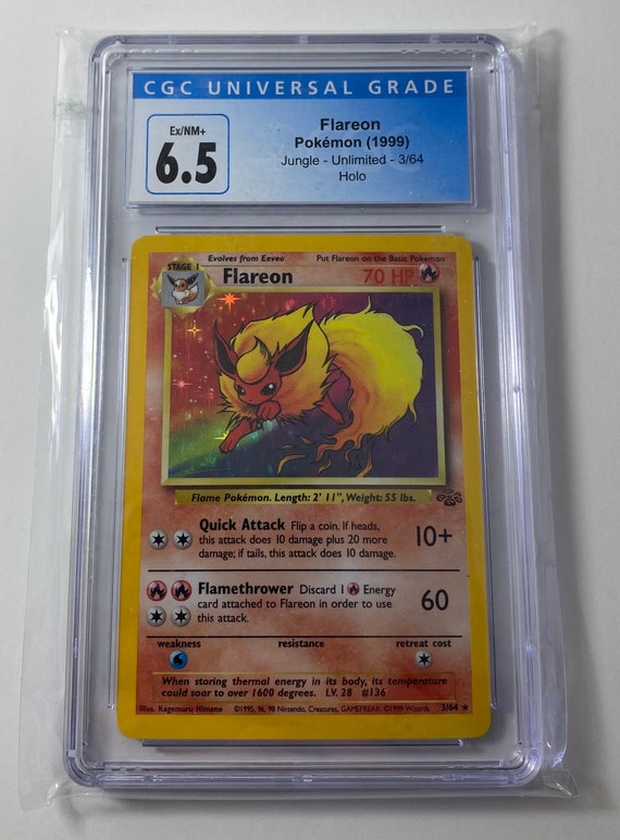 1999 Holo Flareon 3/64 Card 1999 Holo Flareon 3/64 Card