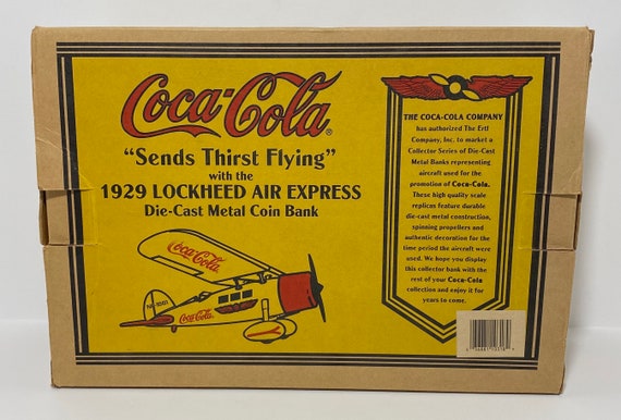 1929 Coca-cola Lockheed Air Express Coin Bank - Etsy