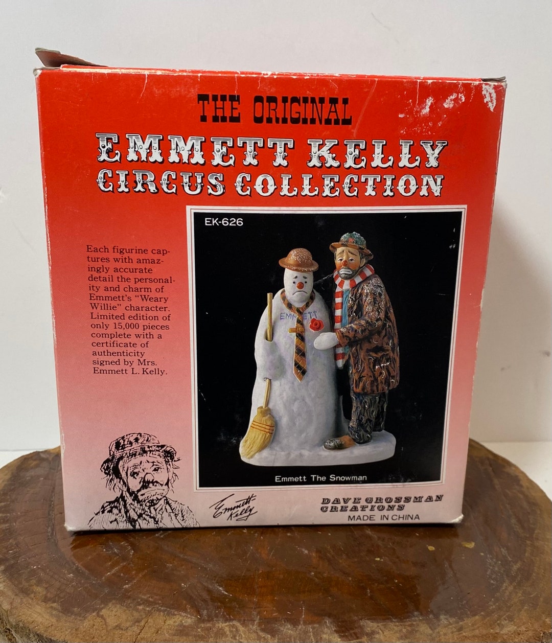 1991 Emmett Kelly Figurine Etsy