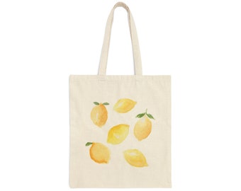 Lemon Canvas Tote Bag