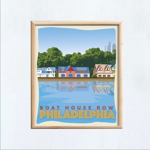 Philly Art Print 8x10 - Boathouse Row - Boathouse Row print