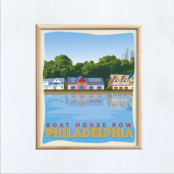 Philly Art Print 8x10 - Boathouse Row - Boathouse Row print