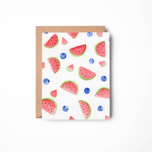 Melon Berry Notecard met envelop - 8 pk Notecard - Uitnodigingen vrijgezellenfeest - Babyshoweruitnodigingen - milieuvriendelijke kaarten