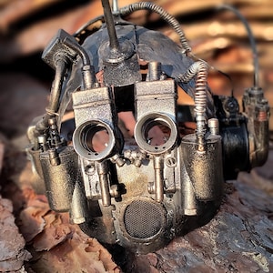 Einzigartige Steampunk Helm Maske - Handgefertigtes Retro futuristisches Design für Cosplay oder Dekor