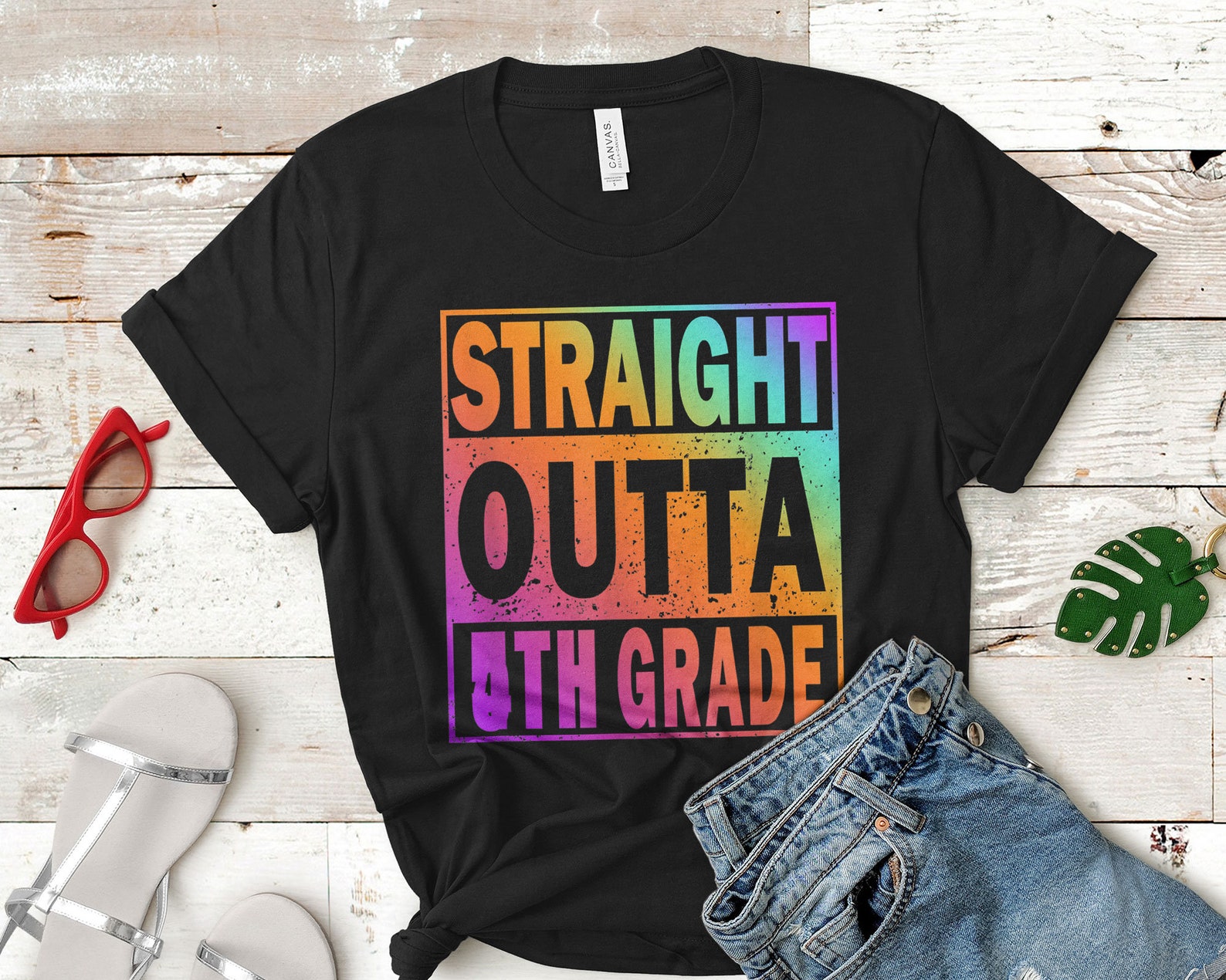 Straight Outta Fifth Grade Shirt 5th Grade Great Graduation Etsy