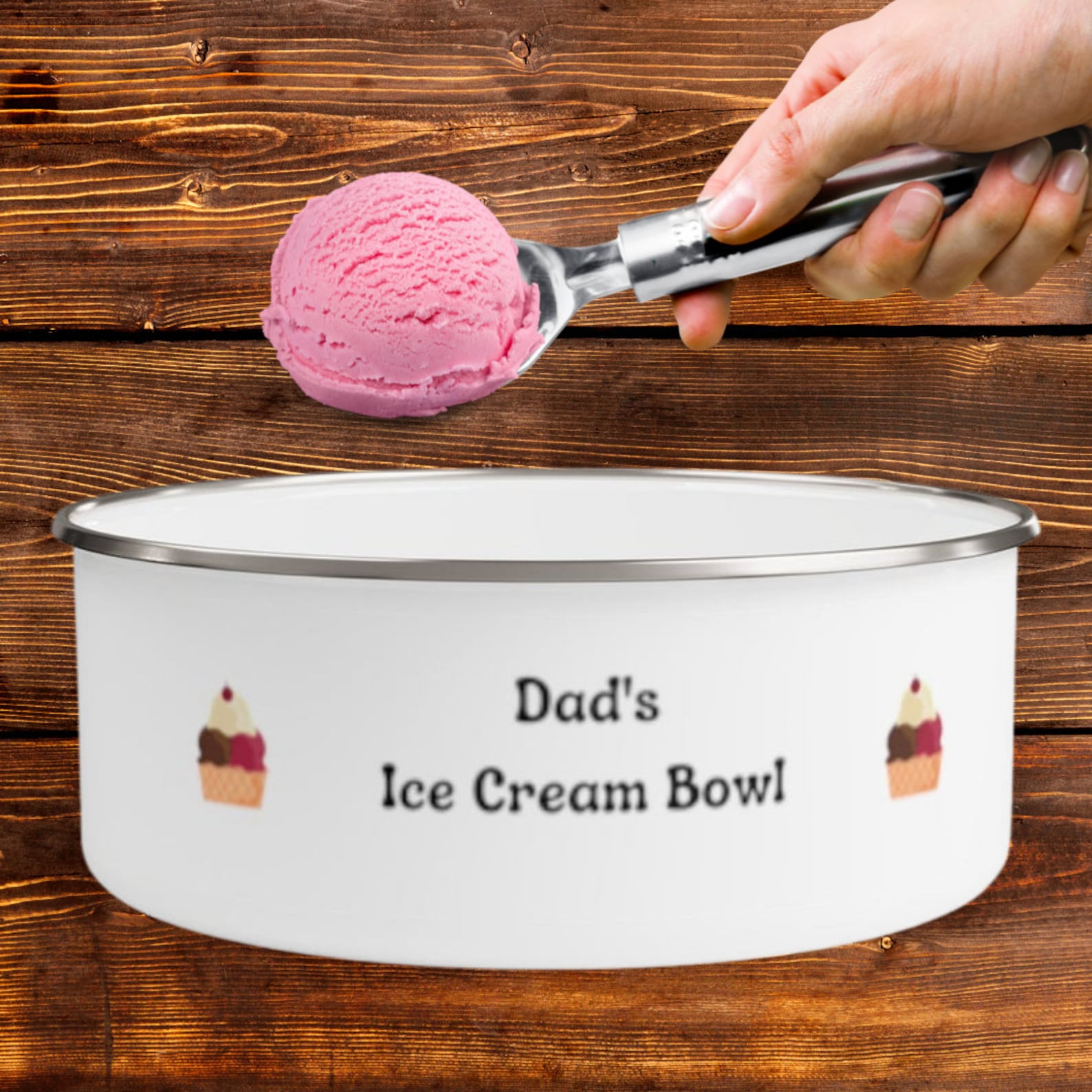 Dad's Ice Cream Bowl Gifts for Dad from Daughter Son Kids Etsy