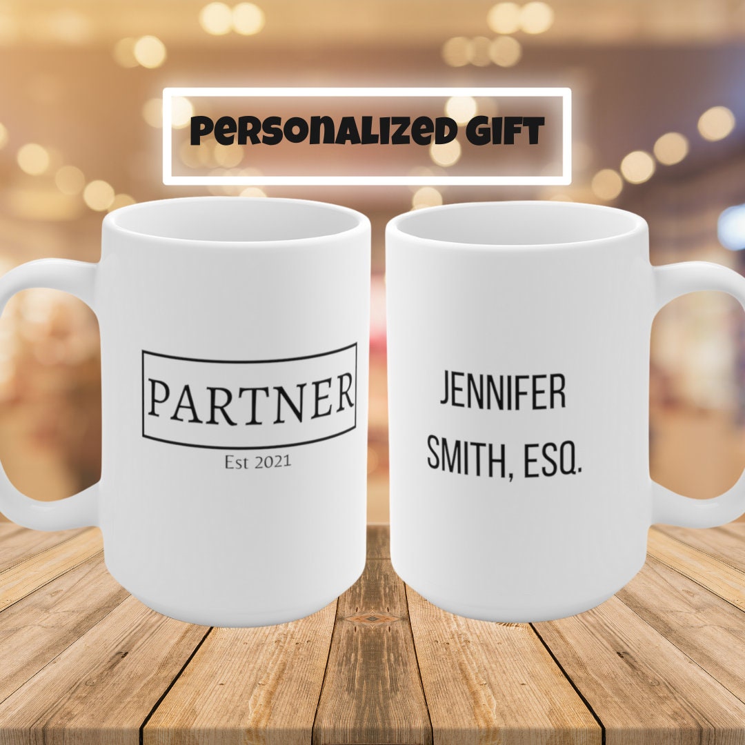 Personalized Law Partner Mug Nice Gift for New Law Firm Etsy