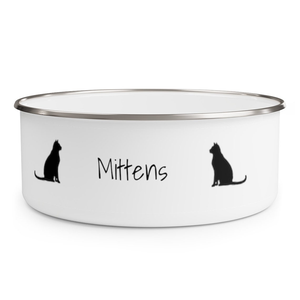 Personalized Cat Food Bowl Custom Cat Dish With Name Gifts Etsy