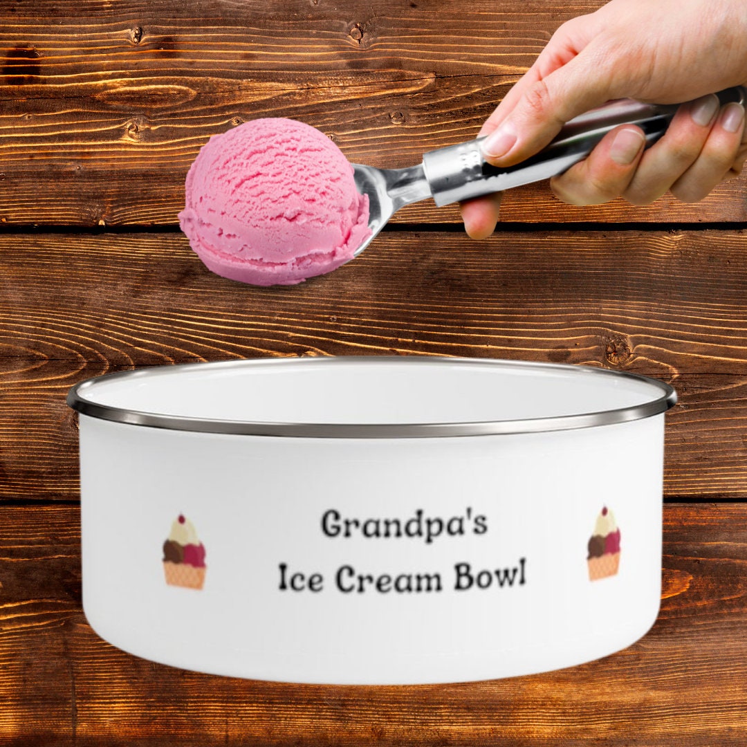 Large 32 Ounce 5.5 Inch Diameter Personalized Football Bowl, Large  Personalized Mug, Personalized Ice Cream Bowl 