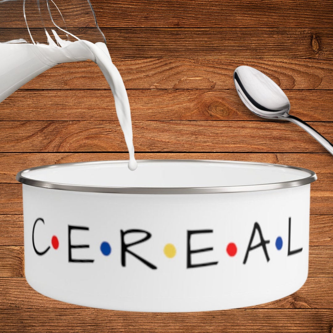 Friends Logo Cereal Bowl Funny Cereal Bowl Large Bowl With Etsy