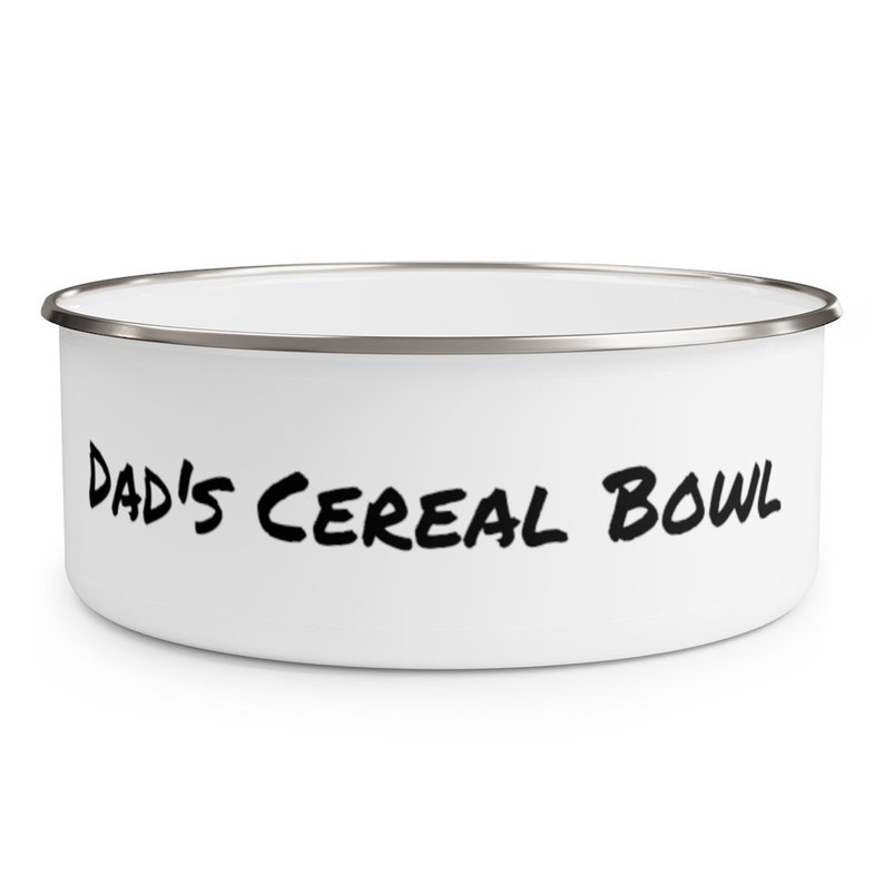 Dad's Cereal Bowl With Lid, Custom Cereal Bowl Gift for Him, Unique