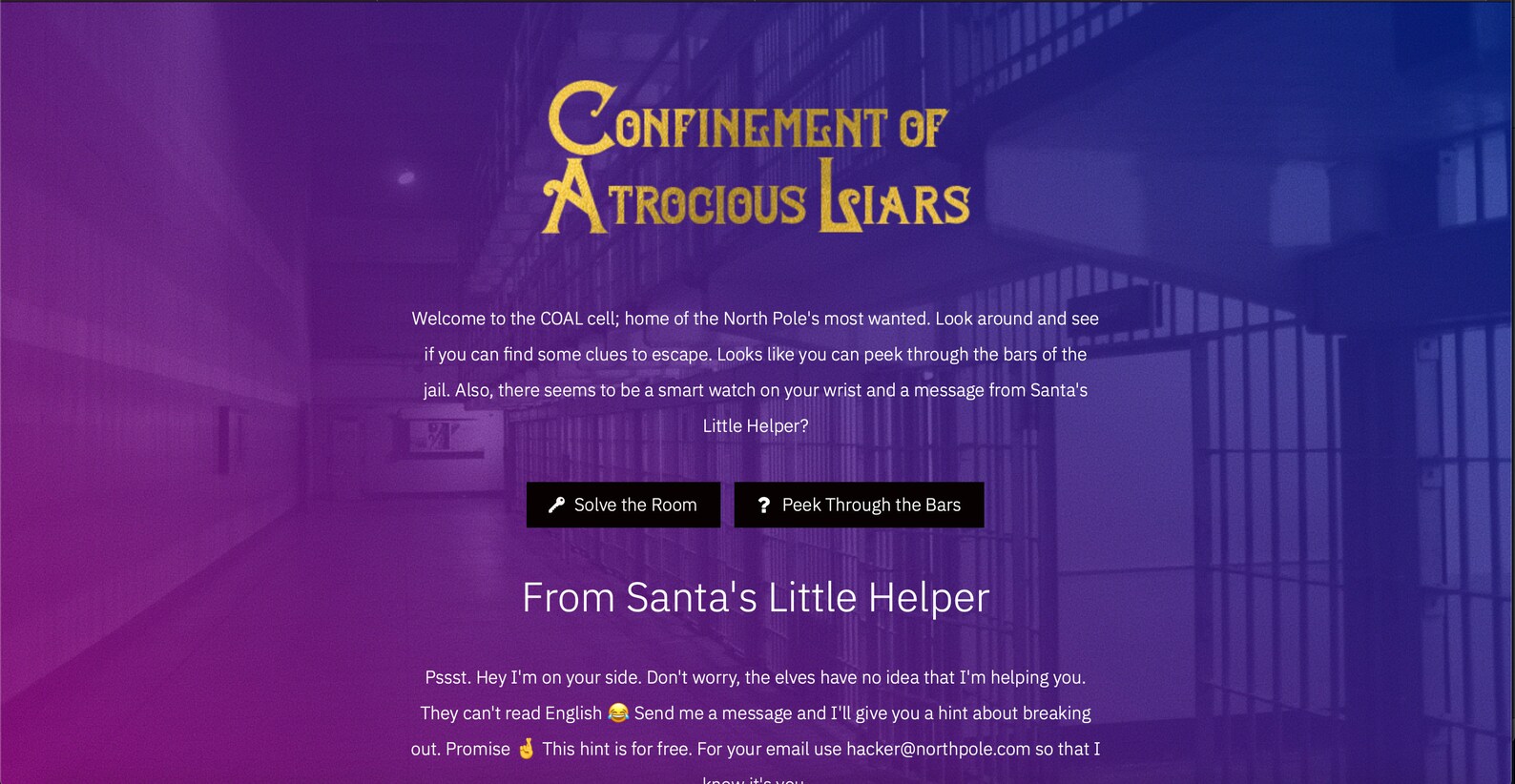 Christmas Escape Room Virtual Escape the North Pole Etsy