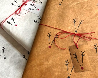 Reusable Wrapping Paper - Reindeer