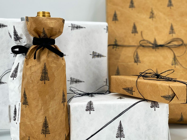 Reusable Wrapping Paper - Trees image 3