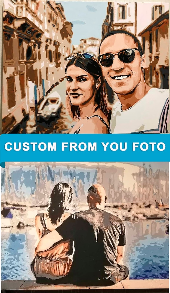 Custom Couple Paint by Numbers | Just Upload Your Picture!