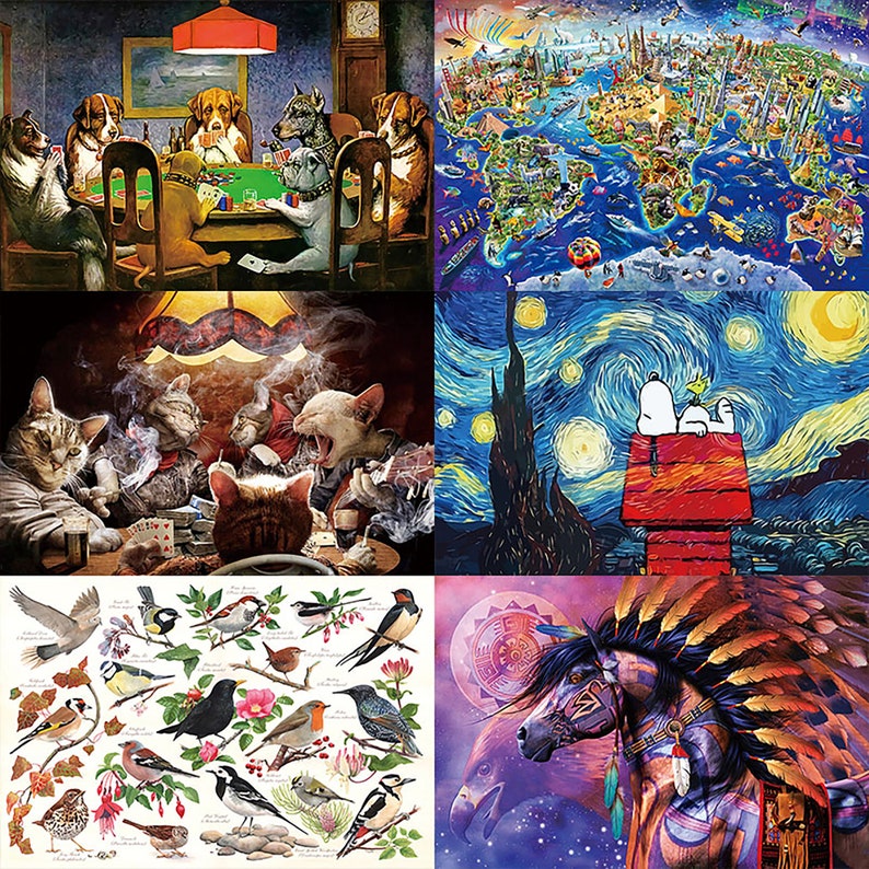 Puzzle 1000 Pieces elephant Jigsaw Puzzles For Adults Wooden Etsy