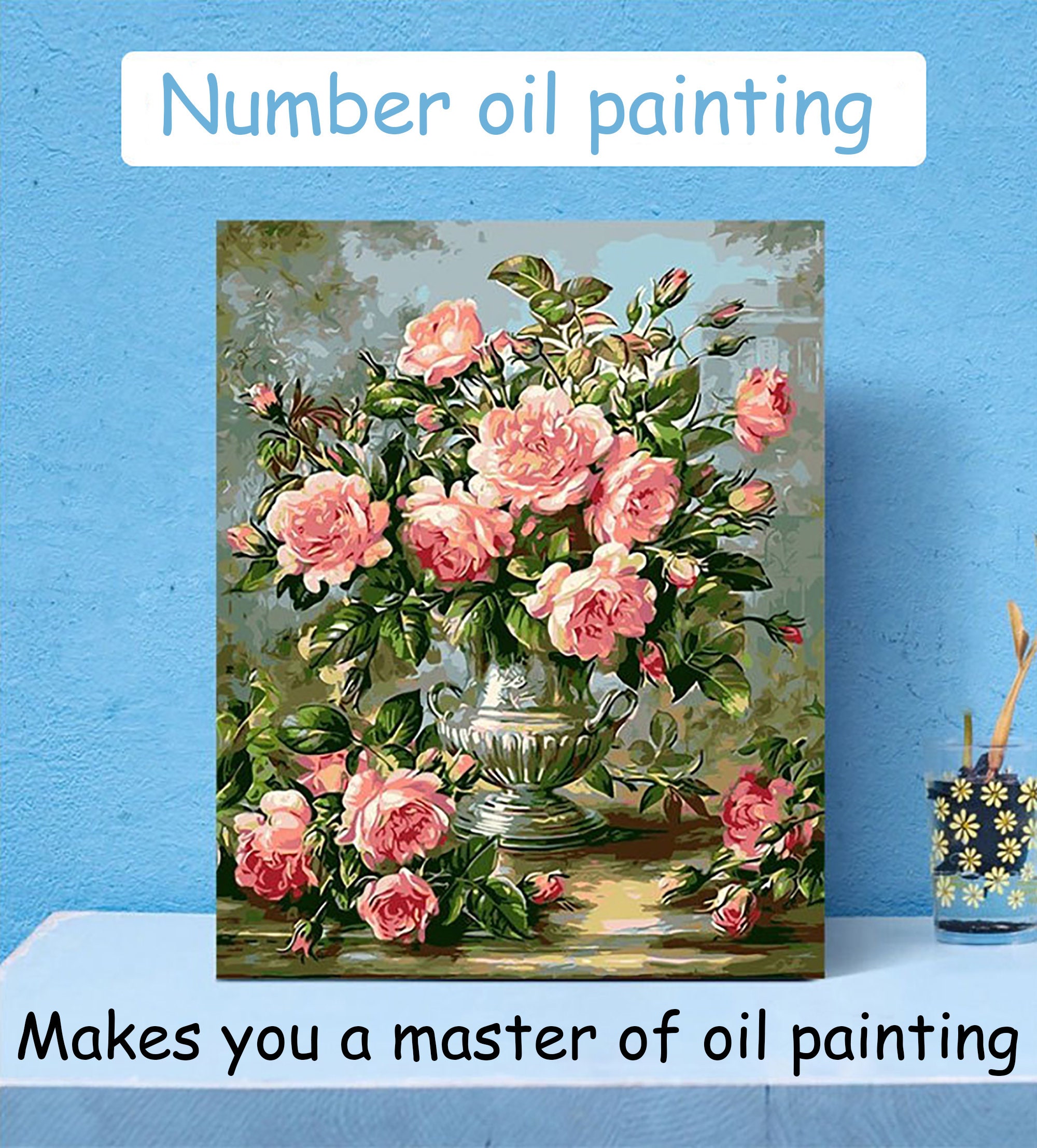Personalized Paint by Numbers Kit for Adults Beginners Etsy