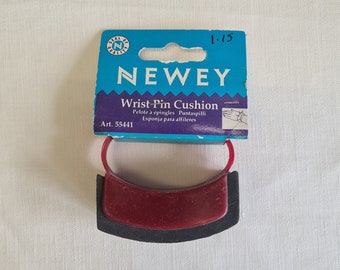 Newey vintage wrist pin cushion sewing supply