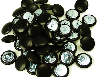 Pack of 12 Upholstery Buttons Leather/Suede covered buttons Harlequin