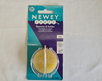 Newey vintage beeswax and holder sewing supply