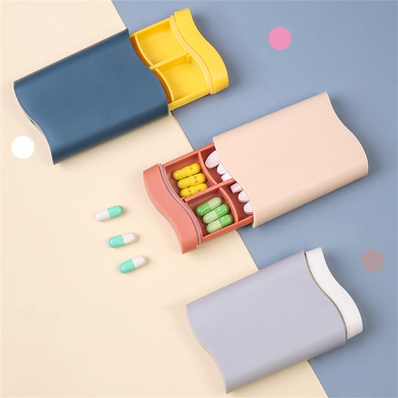 Threepack of Portable Small Pill Boxes Travel Medicine Etsy