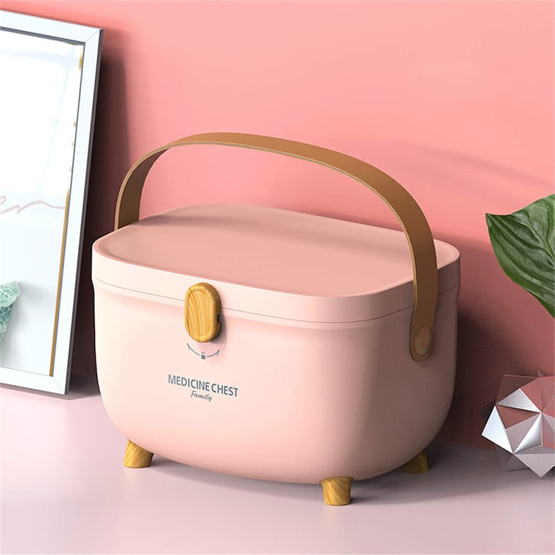 Large Medicine Box Doublelayer Family Medicine Box Medicine Etsy