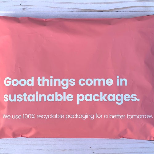 Ecofriendly Poly Mailers 10 X 13 Blue Thank You Mailers Etsy