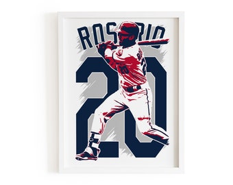 Eddie Rosario Baseball Poster, Eddie Rosario Print, Minnesota Twins decor, Baseball Print, Minnesota Twins Print, Murray art print