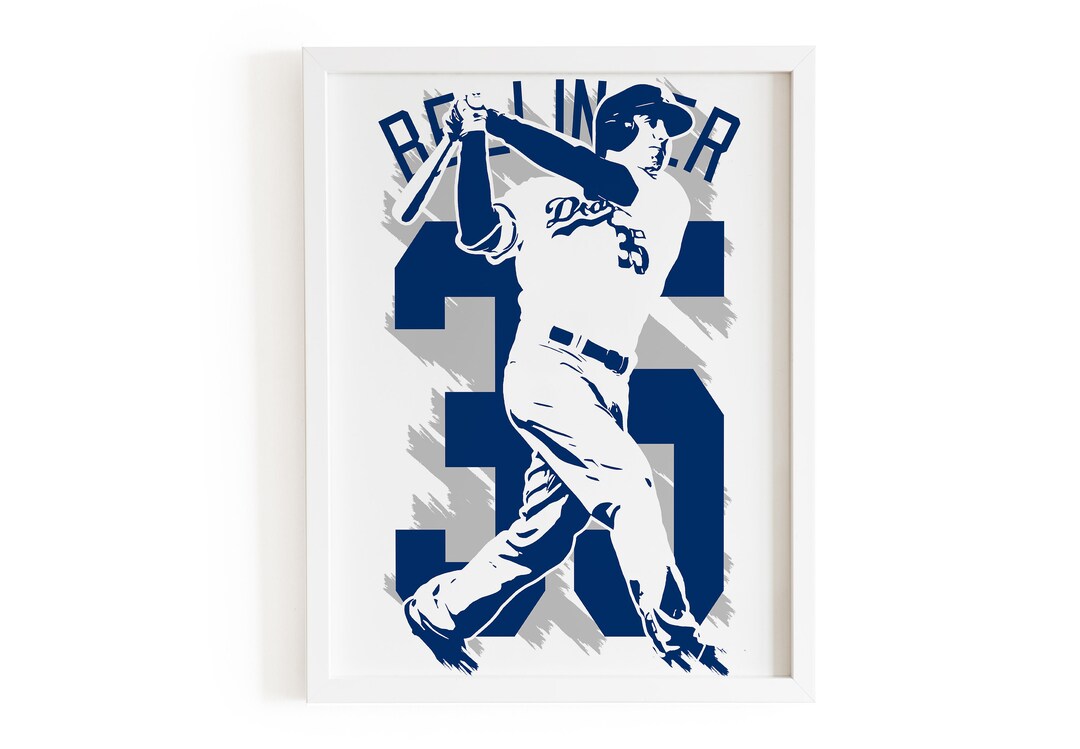 Cody Bellinger Baseball Poster, Cody Bellinger Print, Bellinger Art