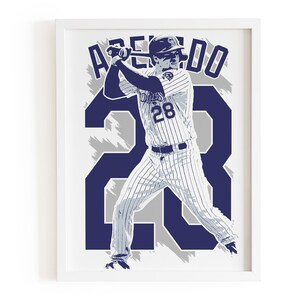 Arenado Baseball Poster, Baseball Druck, Colorado Rockies Dekor, Baseballfan Erwachsene und Kinder, Spielzimmer Wandkunst