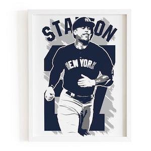 Giancarlo Stanton Baseball Poster, Giancarlo Stanton Print, New York Yankees decor, Baseball Print, New York Yankees Poster, Stanton art