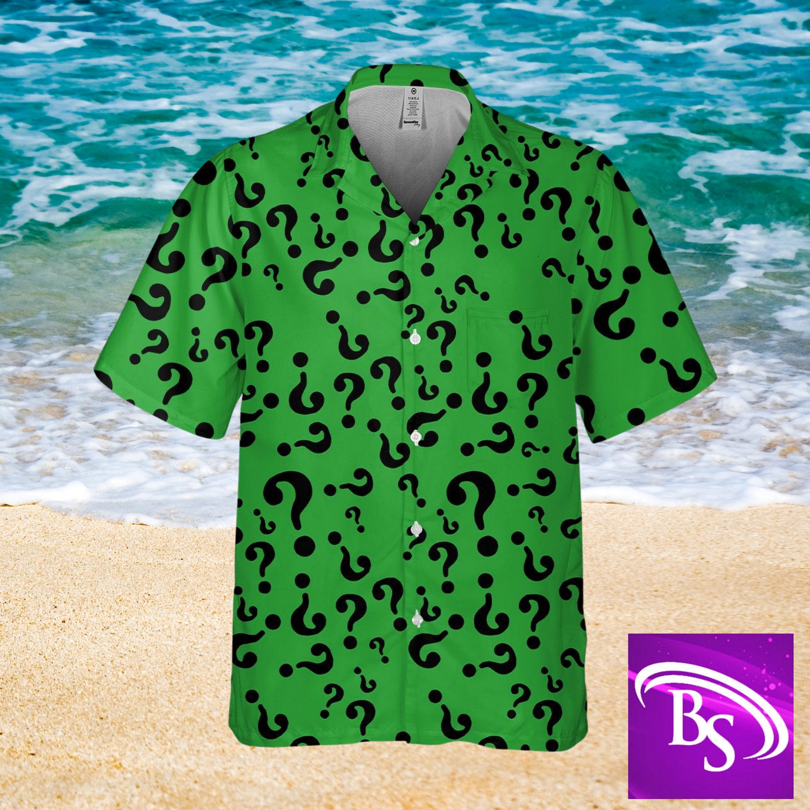 Riddler Enigma Hawaiian Aloha shirt Horror Hawaiian | Etsy 