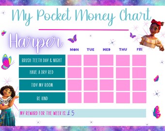 Pocket Money Chart - Etsy UK