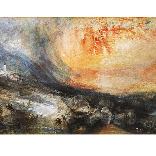 William Turner Goldau, 1843 affiche 50 x 70 cm impression d'art sous licence