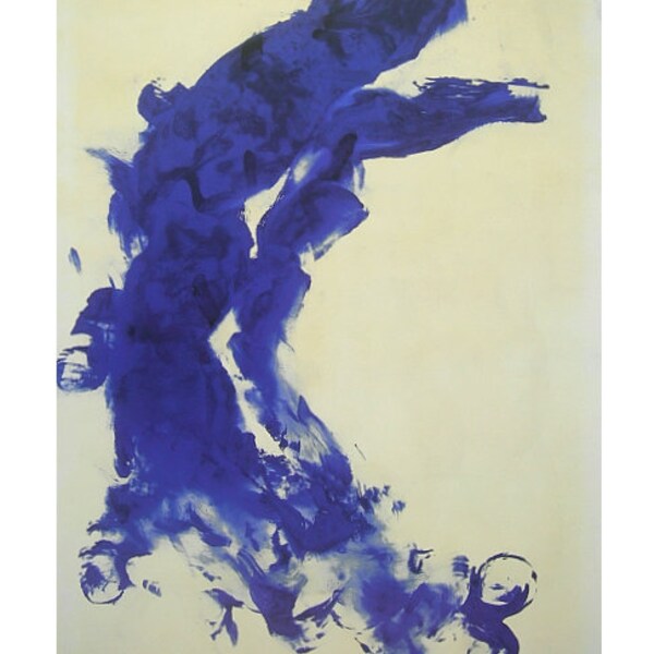 Yves Klein Official Poster Artprint Bild Kunstdruck Anthropometrie (ANT 130) 1960 85x60cm Ausstellungsdruck lizensiert autorisiert Blau Blue