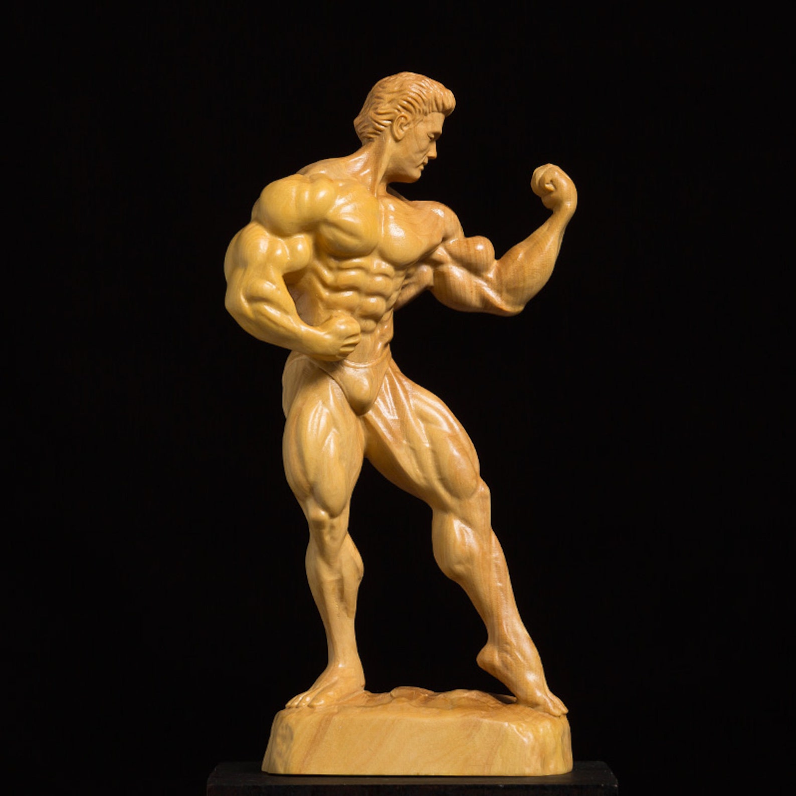 Bodybuilding Man Muscle Male Statue Etsy