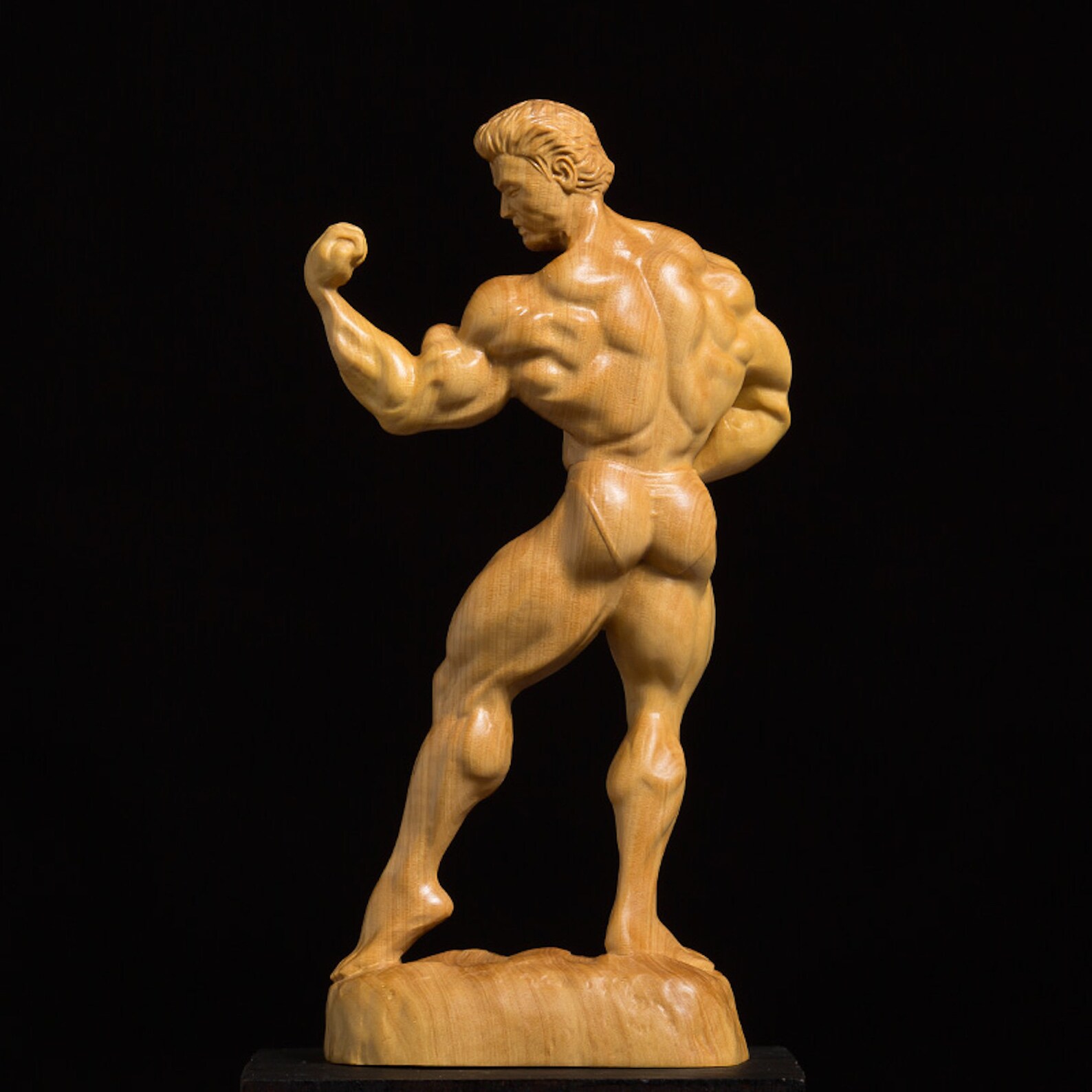 Bodybuilding Man Muscle Male Statue Etsy
