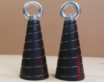 Tri-Grips Tapered Tricep Cone: Solid Rubber Gym Handle