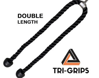 Tri-Grips Double Length ROPES | Tricep 1.4m LONG ROPES