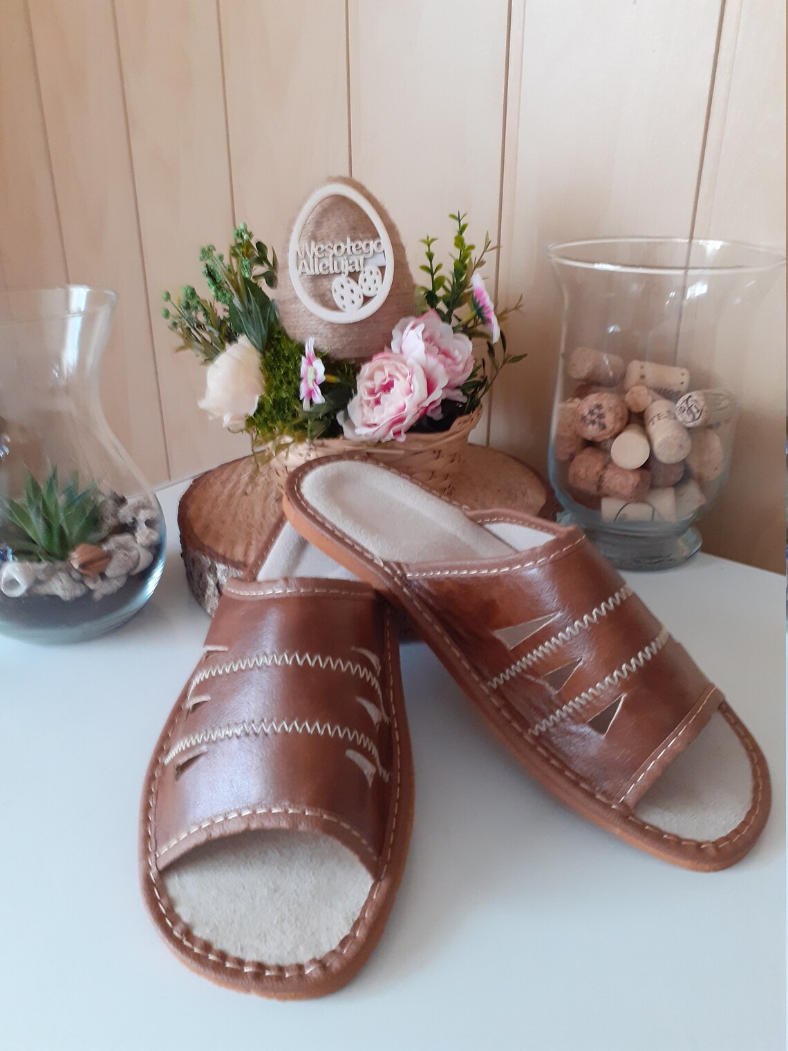polish wool slippers