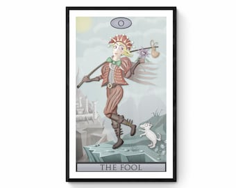 The Fool Tarot Art Print | Miseryweeds Gothic Art | A3