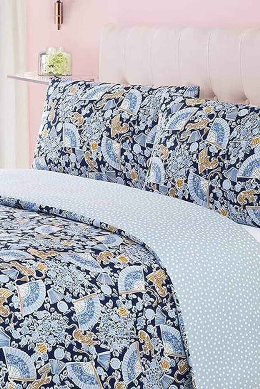 Kate Spade New York Curiosity French Navy Set of 2 Pillowcases 100 Cotton Etsy