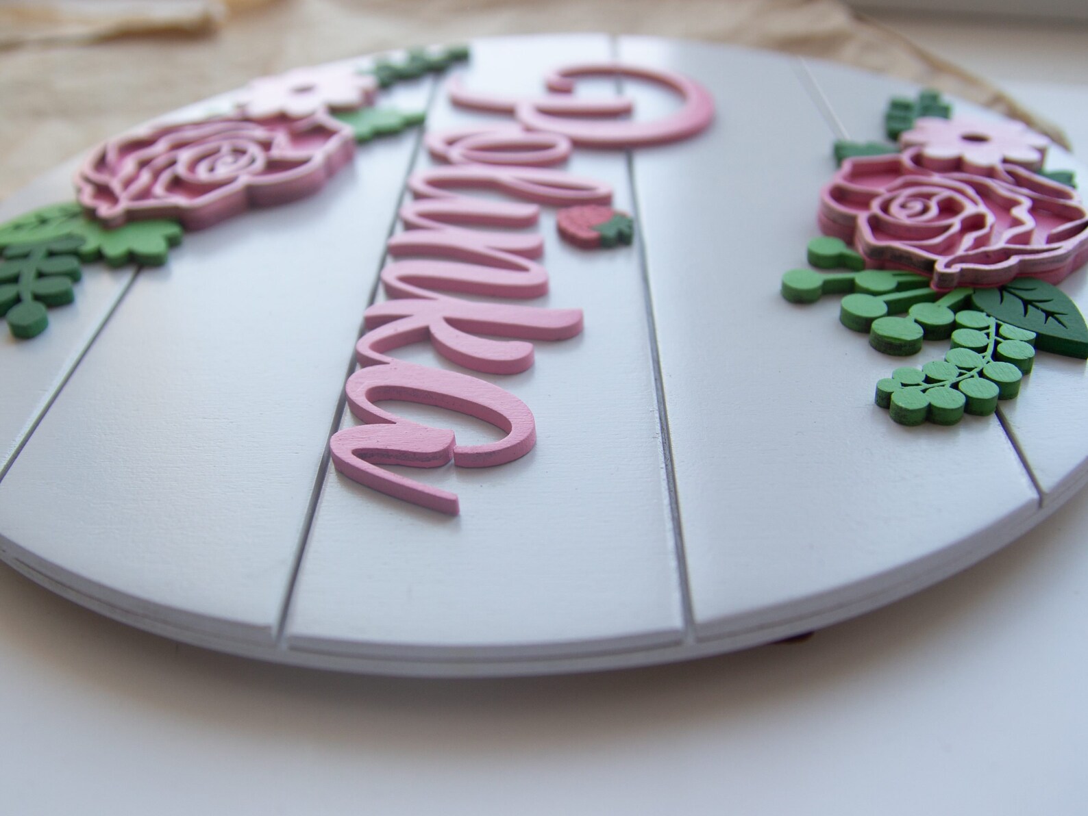 Baby name sign name plate Etsy