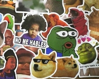 Printable Meme Sticker Pack Digital Sticker PDF PNG - Etsy UK