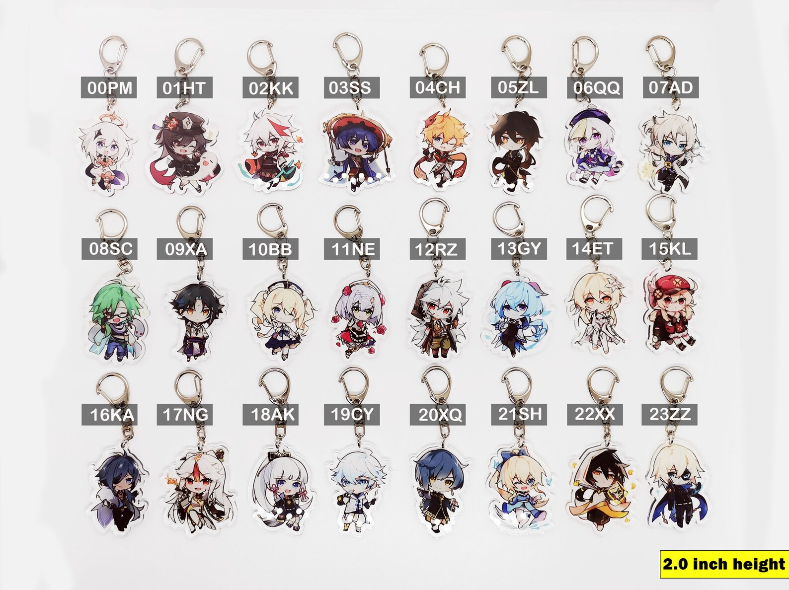 Genshin Keychains New Characters - Etsy