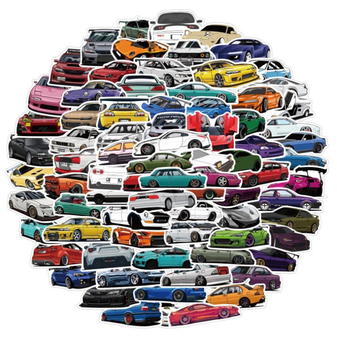 Supercar Stickers Pack Etsy